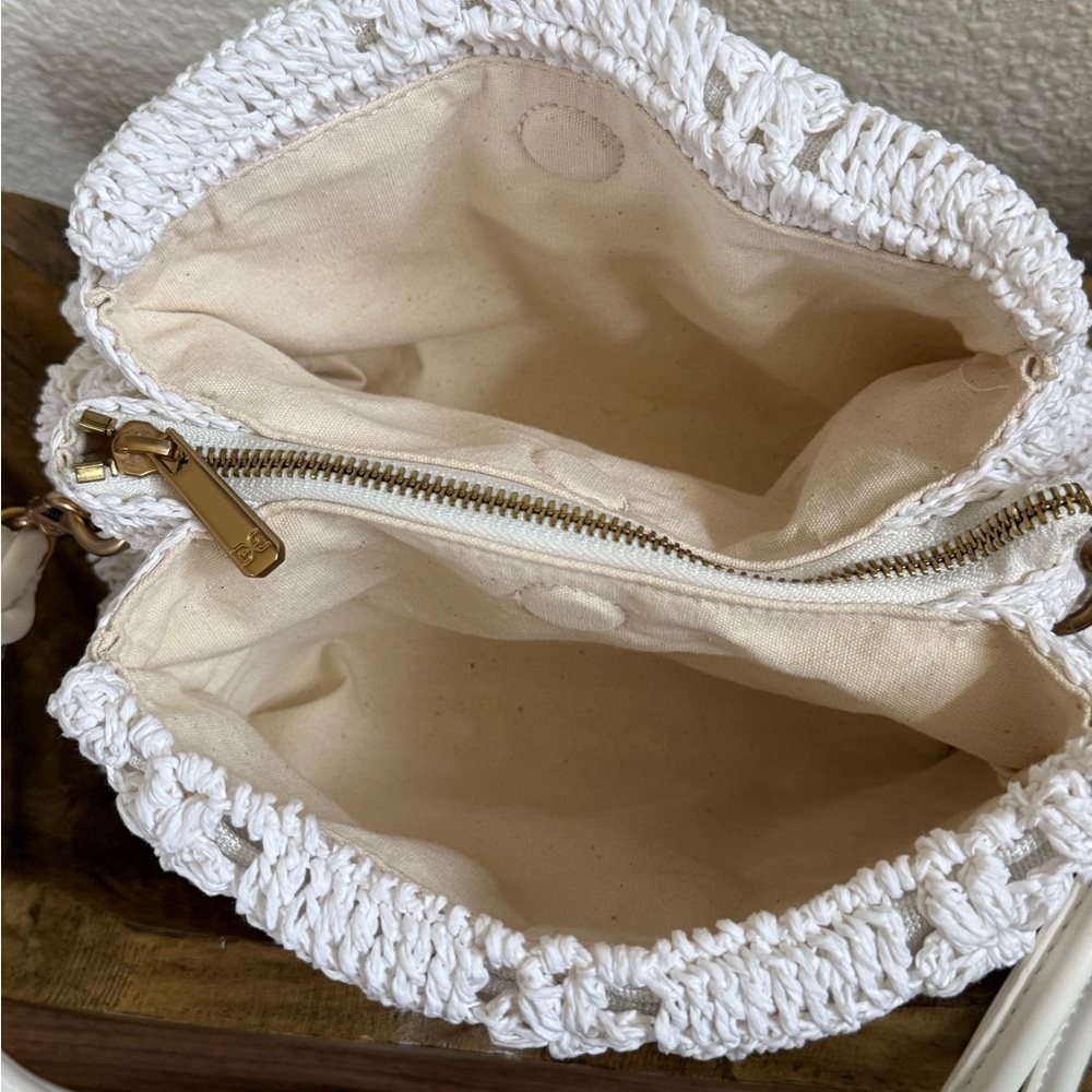 Sam Edelman White Crochet Crossbody Bag - Picture 5 of 6